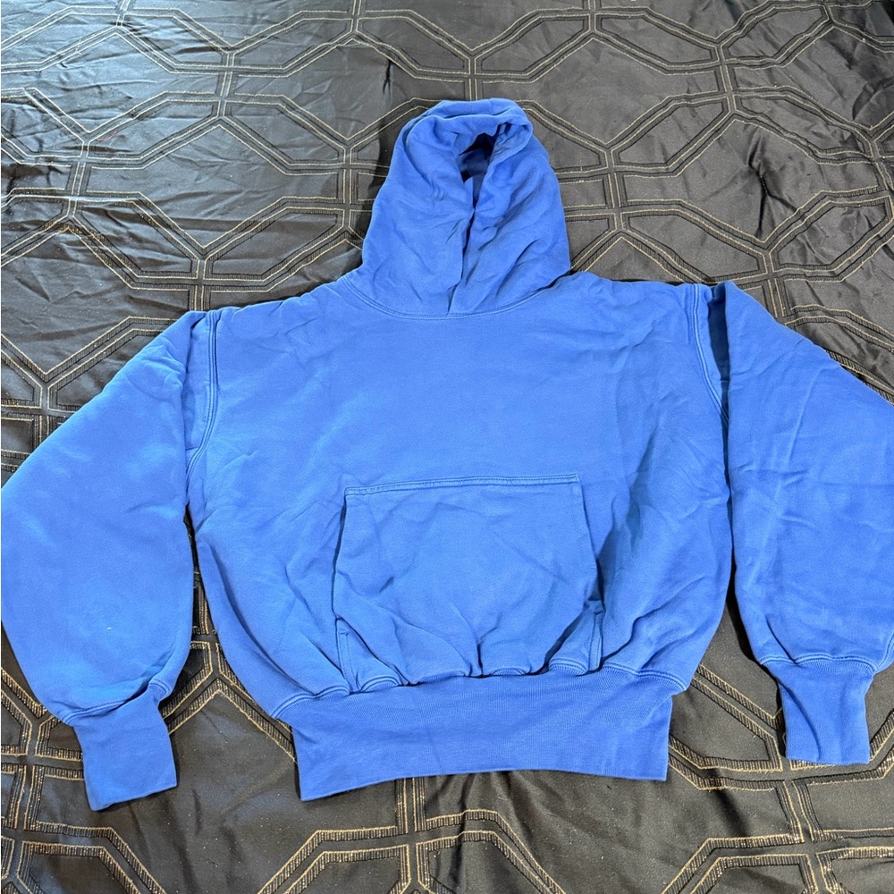 YZY GAP heavyweight oversized Men's Blue Hoodie Sweater